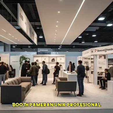 booth pameran unik profesional